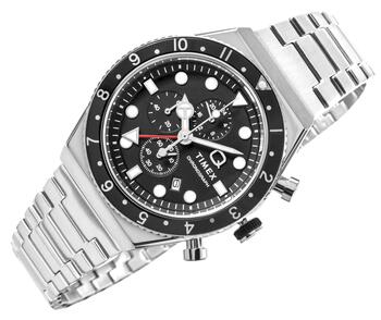 TIMEX Q Timex 3-Time Zone Chronograph TW2V69800 Vīriešu pulkstenis (TW2V69800)