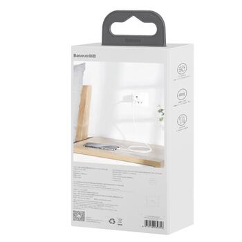Baseus Simple Wisdom Data Cable Kit Кабель для передачи данных USB to Lightning 2.4A 1.5m (2шт/набор) / белый (TZCALZJ-02)