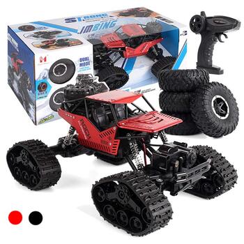RoGer Rock Crawler 2in1 Автомобиль с радиоуправлением / 2.4Ghz  / 4x4 / 20 km/h / 1:16 / Kрасный (RO-RC-GRR-2IN1-RE)