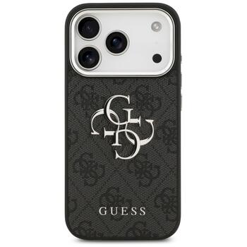 Guess 4G Big 4G Classic Logo Case Aizsargapvalks priekš iPhone 17 Pro Max / black silver (GUHCP17XP4G4SMCK)