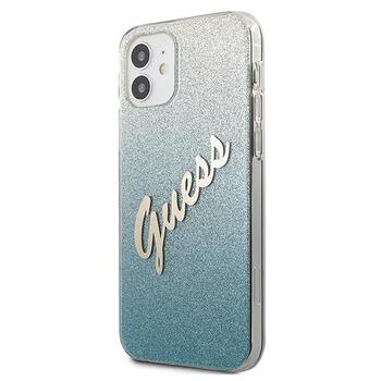 Guess GUHCP12SPCUGLSBL Glitter Gradient Script Защитный чехол для iPhone 12 mini 5,4