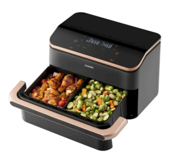 Cosori Dual Basket Twinfry Chef Edition Аэрогриль 10L 1800W black (CAF-TF101S-AEUR)