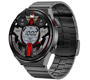 Rubicon RNCE99 Смарт-часы Black Metal + Silicon / чёрный (SMARUB194)