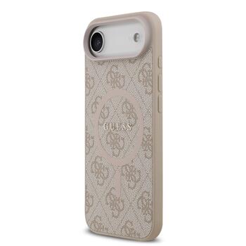 Guess PU Leather 4G Colored Ring MagSafe Case Защитный чехол для iPhone Air / розовый (GUHMP17MG4GFRP)