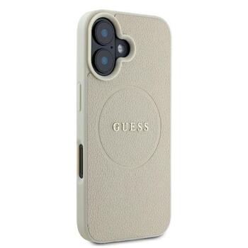 Guess GUHMP16SPGHSMME Hardcase Grained Ring MagSafe Защитный чехол для iPhone 16 6.1