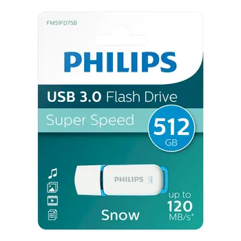 Philips FM51FD75B/00 Snow Edition 3.0 USB флеш-накопитель 512GB (FM51FD75B/00)