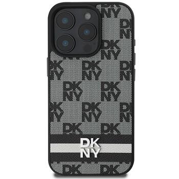 DKNY Checkered Pattern & Printed Stripes Защитный Чехол для Apple iPhone 16 Pro Max (DKHCP16XPCPTSSK)