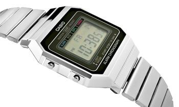 CASIO A700WE-1AEF Unisex pulkstenis / Sudraba (A700WE-1AEF)
