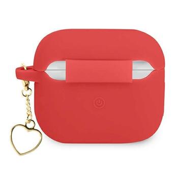 Guess GUA3LSCHSR AirPods 3 cover Защитный чехол для AirPods 3 Silicone Charm Heart Collection / красный (GUA3LSCHSR)