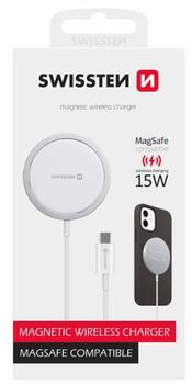 Swissten MagStick Зарядное устройство 15W для Apple iPhone USB-C (22055530)