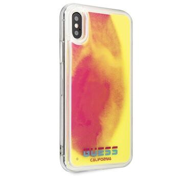 Guess GUHCPXGLCPI Hardcase California Glow in the dark Защитный чехол для iPhone X/Xs / розовый (GUHCPXGLCPI)