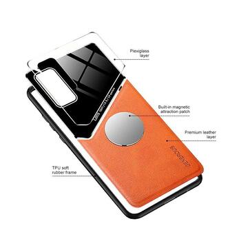 Mocco Lens Leather Back Case Кожанный чехол для Apple iPhone 12 Pro Оранжевый (MO-LC-AP-IP-12PRO)