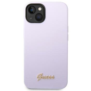 Guess GUHCP14MSLSMU Silicone Vintage Gold Lo Защитный чехол для iPhone 14 Plus / 15 Plus 6.7