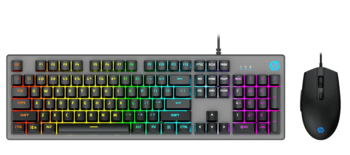 HP KM300F Spēļu Klaviatūrā + Datorpele USB / ENG / 6400DPI / RGB (KM300F)