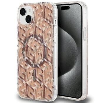 Guess GUHMP15SHGCUSTGW Hardcase IML GCube MagSafe Защитный чехол для iPhone 15/14/13 6.1