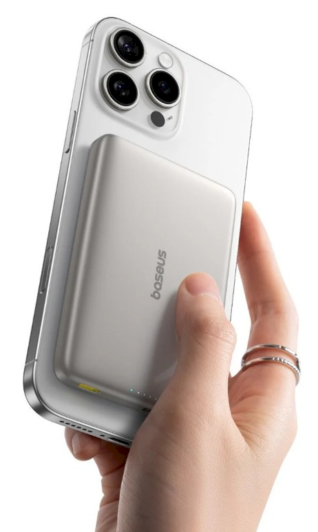 Baseus AM41BASEUS PicoGo Magsafe Titanium Ultra-slim QI2 LiPo Повербанк 10000mAh (AM41BASEUS)