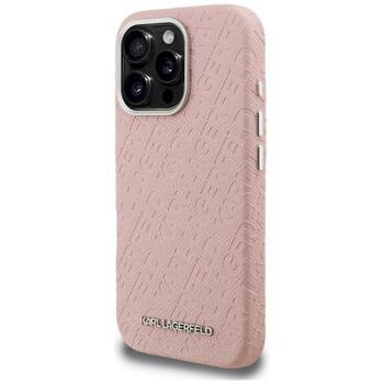 Karl Lagerfeld FW Stamped Karl MagSafe Case Защитный чехол для iPhone 16 Pro / розовый (KLHMP16LPGKLFOFP)