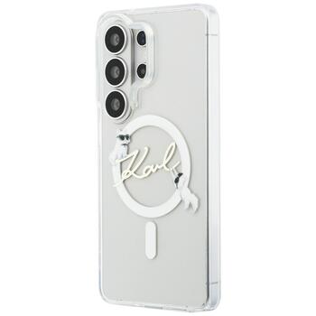 Case Karl Lagerfeld IML KC Script MagSafe Защитный чехол для Samsung Galaxy S26 Ultra / прозрачный (KLHMS26L5HKSCAH)