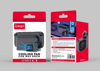iPega SW2206 Cooling Fan Для зарядной док-станции Nintendo Switch 2 / чёрный (PG-SW2206)