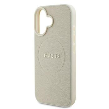 Guess GUHMP16SPGHSMME Hardcase Grained Ring MagSafe Защитный чехол для iPhone 16 6.1