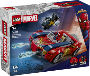 LEGO 11666257 Super Heroes Marvel Spider-Man Car vs Venomized Wolverine Konstruktors (11666257)