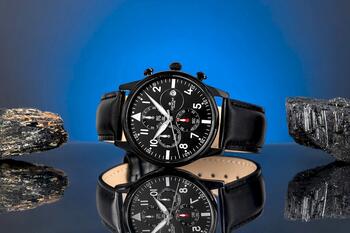 Giewont Vīriešu pulkstenis Chronograph Sapphire GW5630-A1 / melns (GW5630-A1)