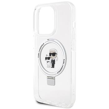 Karl Lagerfeld KLHMP13XHMRSKCH Ring Stand Hardcase Aizsargapvalks priekš iPhone 13 Pro Max 6.7