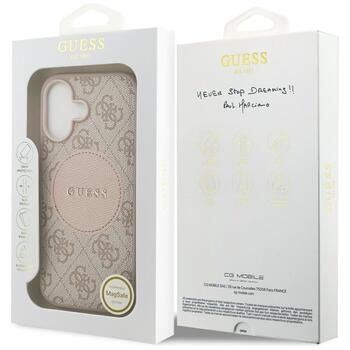 Guess 4G Circle Classic Logo MagSafe Защитный чехол для iPhone 17 / розовый (GUHMP17SP4PGRSGP)