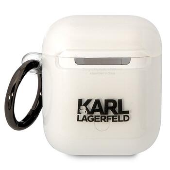 Karl Lagerfeld KLA2HNIKTCT AirPods 1/2 cover Защитный чехол Karl`s Head / прозрачный (KLA2HNIKTCT)