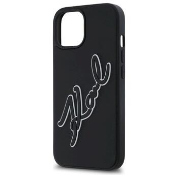 Karl Lagerfeld KLHCP15S3DRKSDLK 3D Rubber Signature Защитный чехол для iPhone 15 6.1