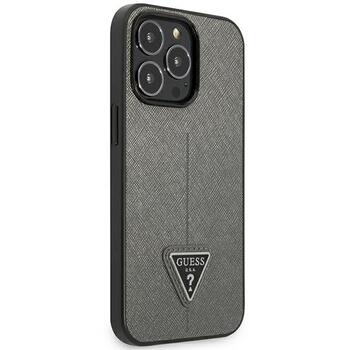 Guess GUHCP14XPSATLG Saffiano Triangle Logo Защитный чехол для iPhone 14 Pro Max 6,7