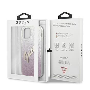 Guess GUHCP12SPCUGLSPI Glitter Gradient Script Защитный чехол для iPhone 12 mini 5,4