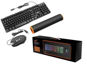 Lamex LXKM203 LTC 3in1 Spēļu datoru komplekts (pele, klaviatūra, paliktnis) (LXKM203)
