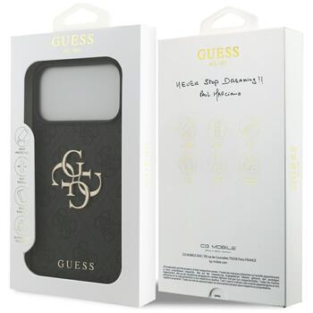 Guess 4G Big Logo Case Aizsargapvalks priekš iPhone 17 Pro Max / melns (GUHCP17X4GMGGR)