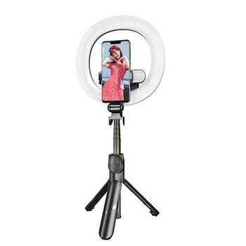 RoGer V14 Universal Tripod штатив для селфи с светодиодной лампой (RO-V14-BK)