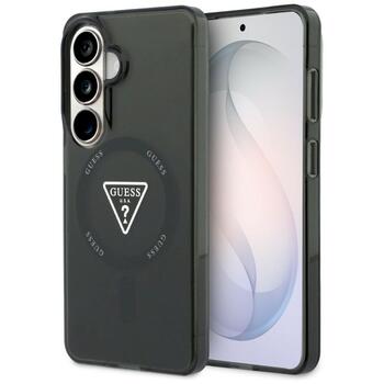 Case Guess IML Gradient Triangle MagSafe Защитный чехол для Samsung Galaxy S26 / чёрный (GUHMS26SHGTMLCGK)