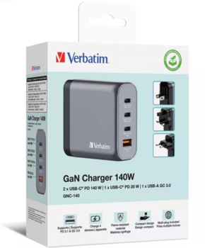 Verbatim GNC-140 Tīkla Lādētājs 140W (32203V)