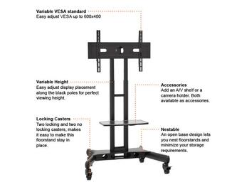 Multibrackets MB-2319 TV plaukts ar kronšteinu (MB-2319)