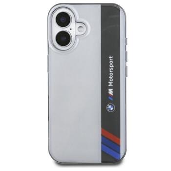 BMW Motorsport IML Vertical Stripe Защитный Чехол для Apple iPhone 16 (BMHCP16S23HTFEG)
