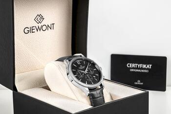 Giewont Chronograph Sapphire Vīriešu pulkstenis / melns/sudraba (GW6310-A2)