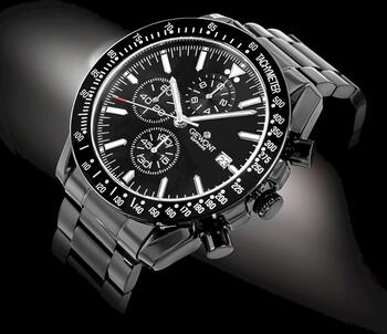 Giewont Chronograph Sapphire Vīriešu pulkstenis / melns (GW8720-B1)