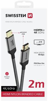 Swissten HDMI uz HDMI 4K Vads 2m (75501102)