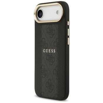 Guess 4G Stripe MagSafe Защитный чехол для iPhone 17 Air / чёрный (GUHMP17MPG4SEMCK)