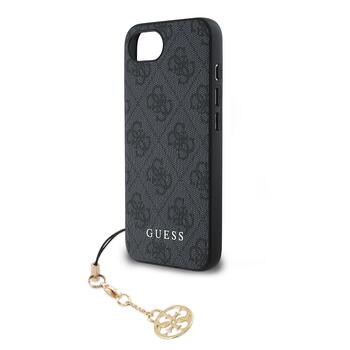 Guess 4G Charm Case Защитный чехол для iPhone 16e Tone on Tone / серый (GUHCPSE4GF4GCK)