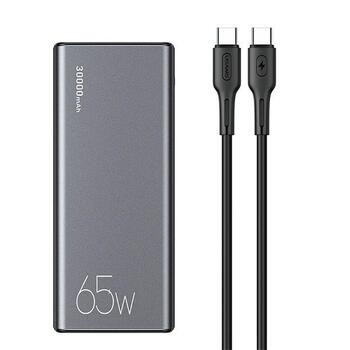 Usams PB59 Fast Charge Powerbank 65W 2xQC3.0+PD Переносная зарядная батарея 30 000mAh (CMXLOGTC01)