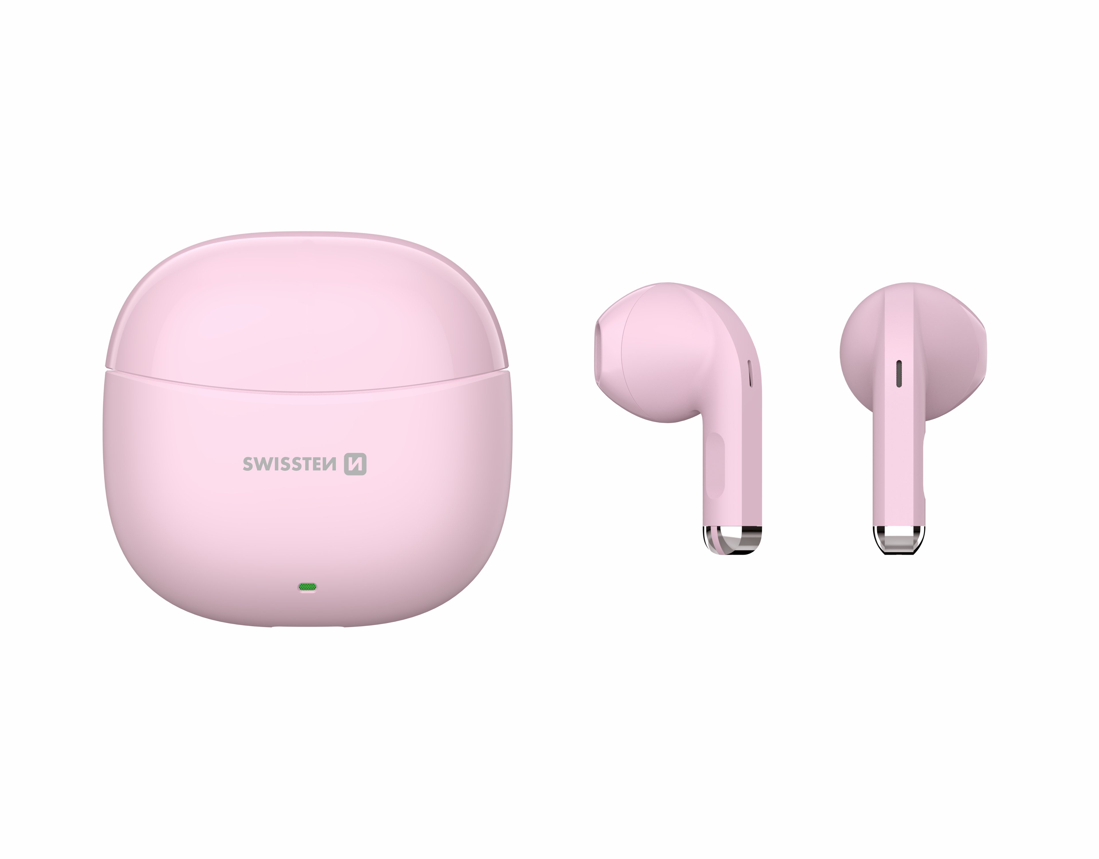 Swissten TWS Mini TUNE Bluetooth Стерео Гарнитура с Микрофоном Розовая (51107099)