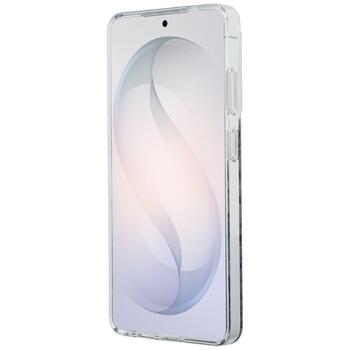 Guess IML Leopard Print Triangle MagSafe Aizsargapvalks priekš Samsung Galaxy S26 Ultra / melns (GUHMS26LHLEGTGLK)