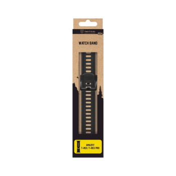 Tactical 606 Silicone Band Ремешок для часов Amazfit T-Rex/T-Rex Pro / чёрный (TA-Amazfit T-Rex 1001)