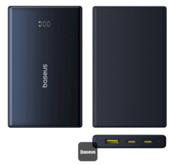 Baseus PicoGo 2x USB-C / USB Повербанк 20W 10000mAh (P10076801123-00)