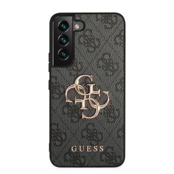 Guess PU 4G Metal Logo Case Защитный чехол для Samsung Galaxy S23 / серый (GUHCS23S4GMGGR)
